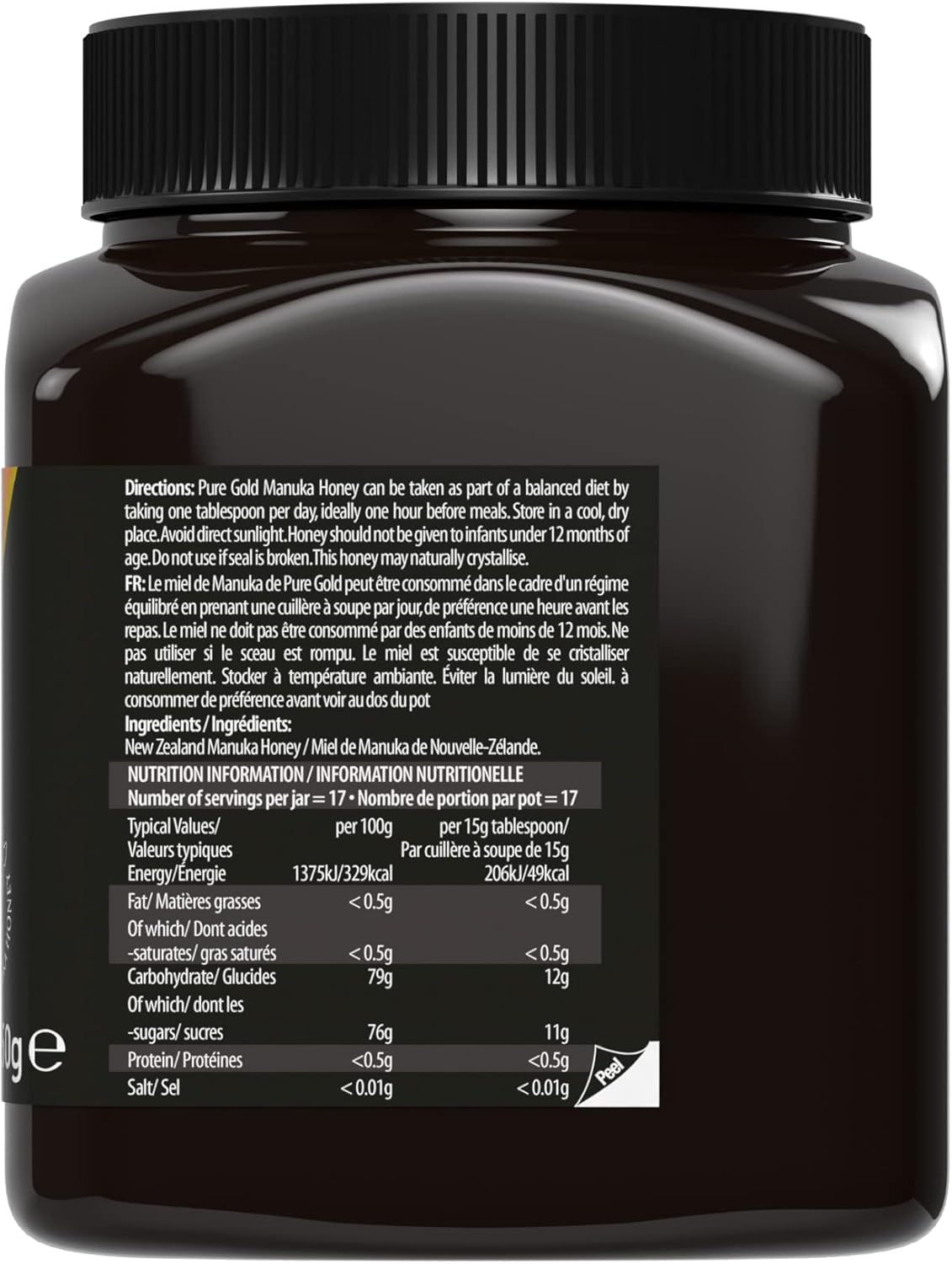 Pure Gold Premium Select Manuka Honey MGO300 250g