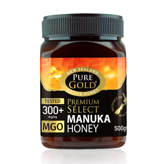 Pure Gold Premium Select Manuka Honey MGO300  500g