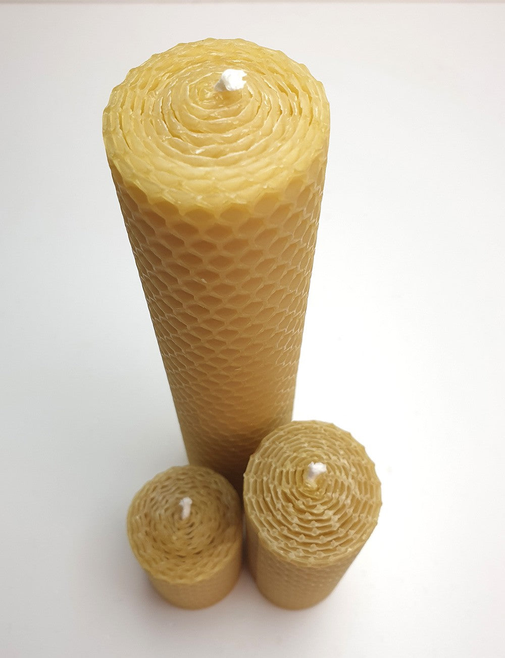 Rolled Beeswax Candle made in Devon UK