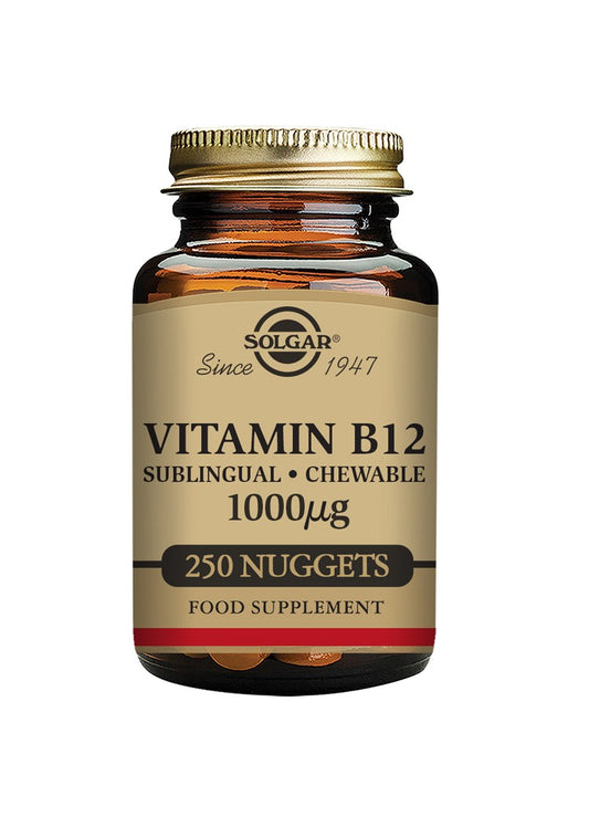Solgar® Vitamin B12 1000 µg Sublingual - Chewable Nuggets - Pack of 250