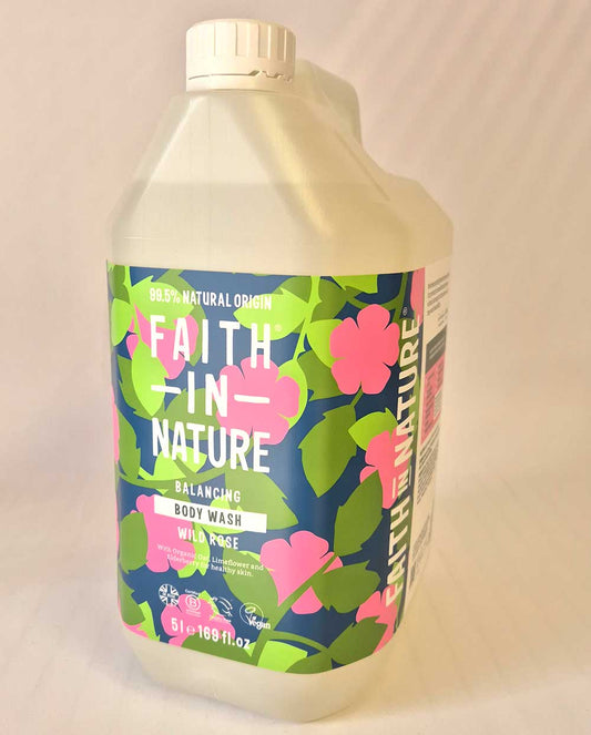 Faith in Nature Wild Rose Body Wash 5L