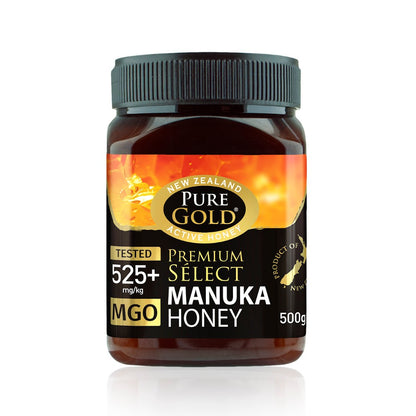 Pure Gold Premium Select Manuka Honey MGO525+ 500g