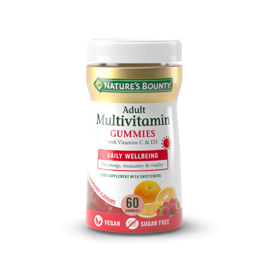 Natures Bounty Vegan Adult Multivitamin Gummies - Pack of 60